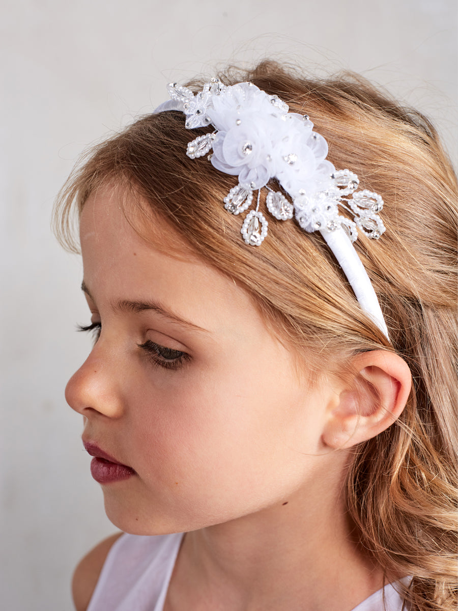 Girls Satin Wrapped Headband