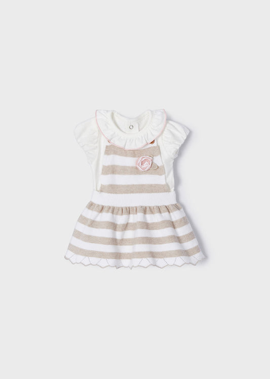 Mayoral Knit Dungarees Set