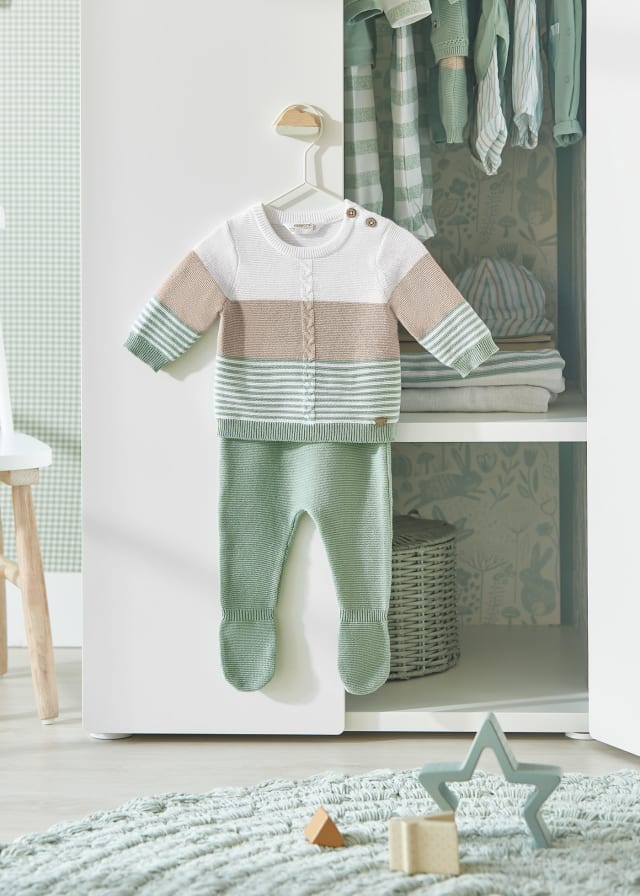 Mayoral 2 piece sustainable cotton knit set
