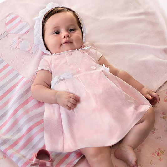 Mayoral Baby Girl Dress w/Bonnet