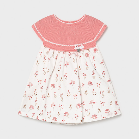 Mayoral Baby Girl Dress w/Knit Bodice