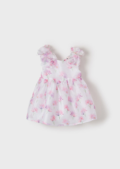 Mayoral Baby girl Floral Devore Dress