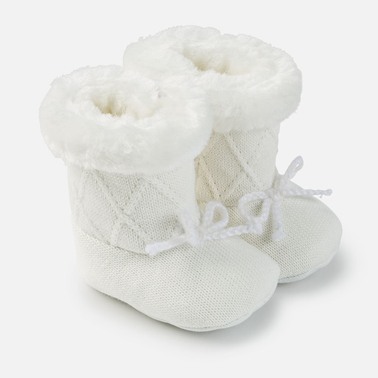 Mayoral Baby Knitted Fur Boots