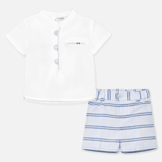 Mayoral Baby Boy Shirt & Short Set