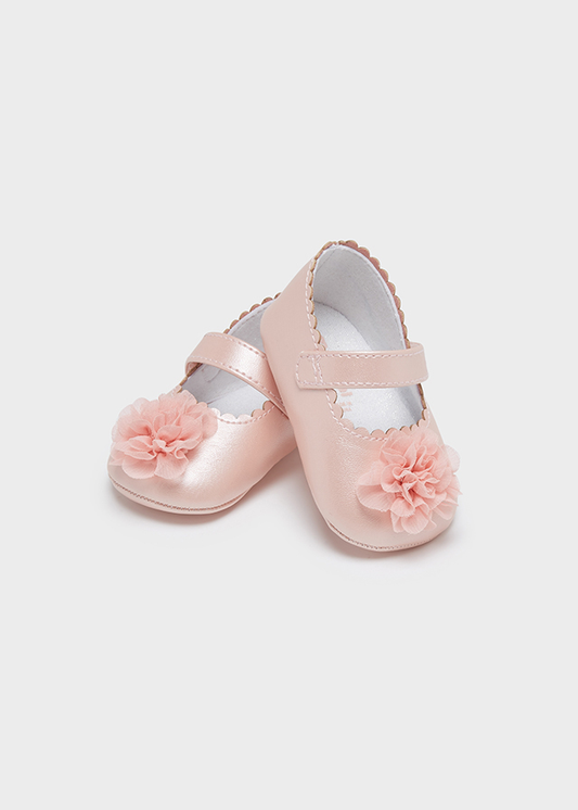 Mayoral Baby Girl Floral Mary janes