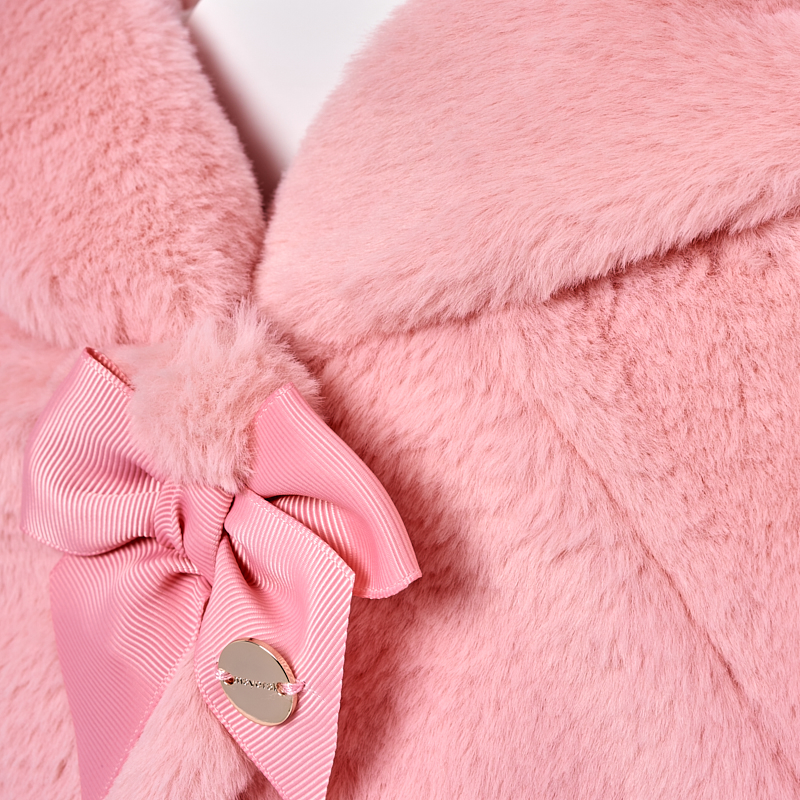 Mayoral Baby girl Faux Fur Coat with Hood