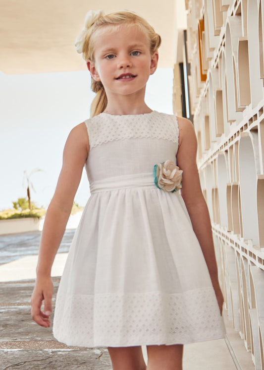 Mayoral Guipure combined dress