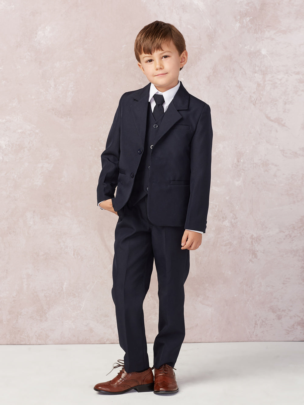 Boys 5pc Slim Fit Suit