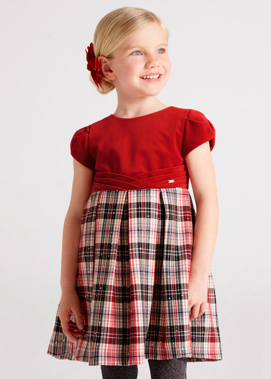 Mayoral Check Dress Combined