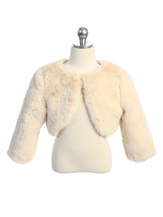 Faux Fur Bolero Jacket