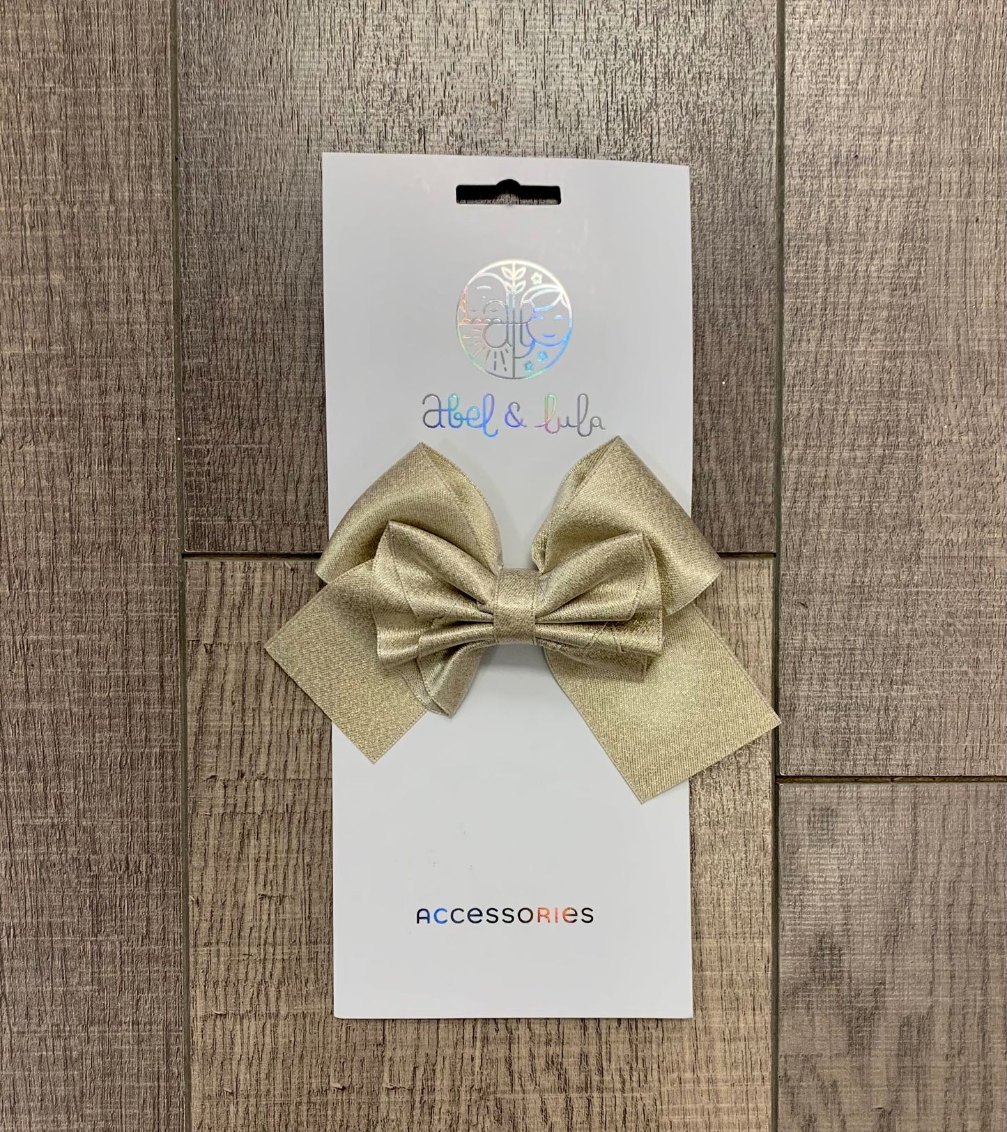 Abel & Lula Gold Hair Bow