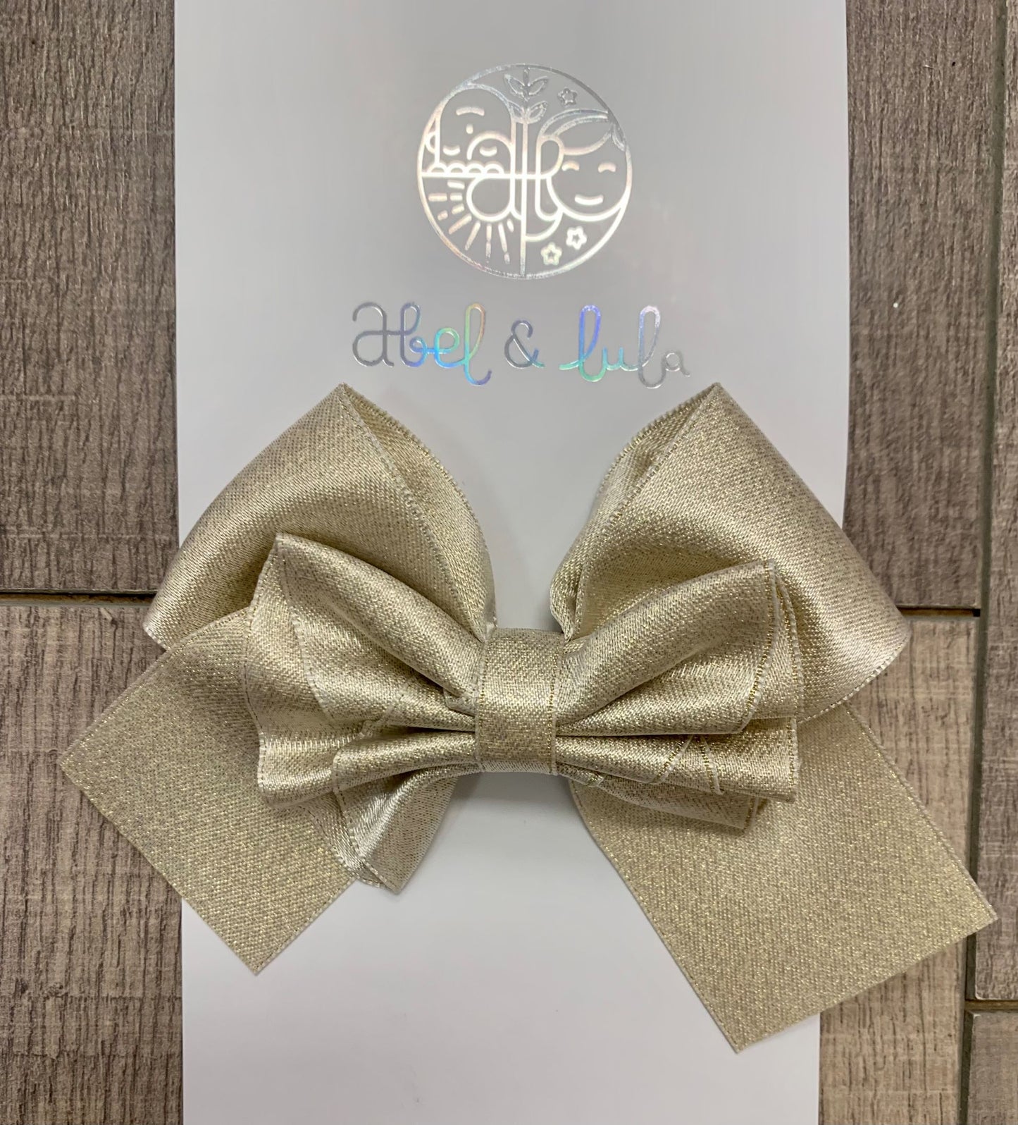 Abel & Lula Gold Hair Bow