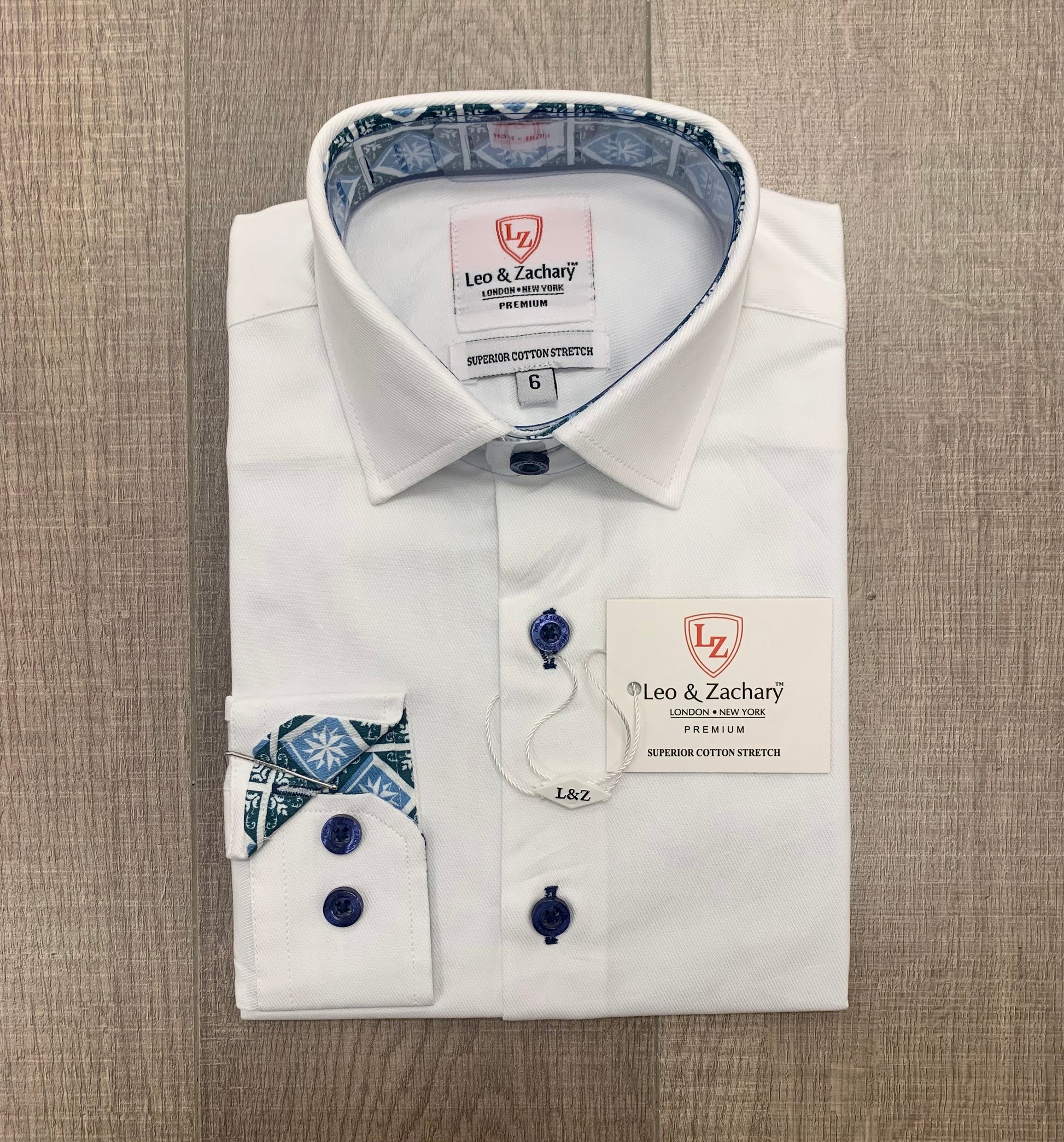 leo and zachary dress shirts Leo & Zachary 40368 Boy's Dress Shirt - Stretch