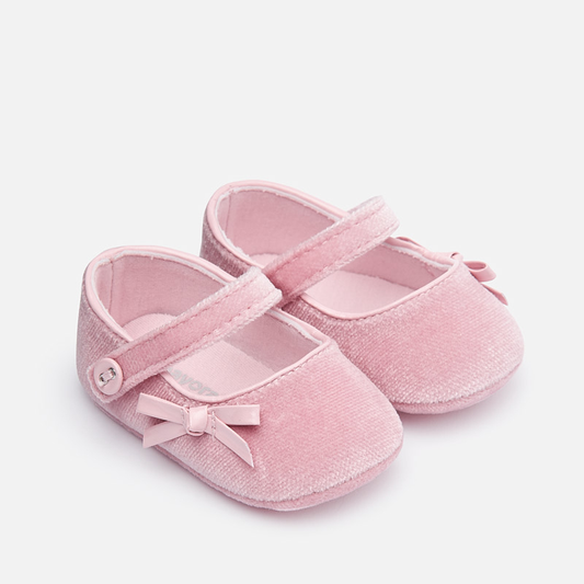 Mayoral Baby girl Velvet Mary Jane shoes