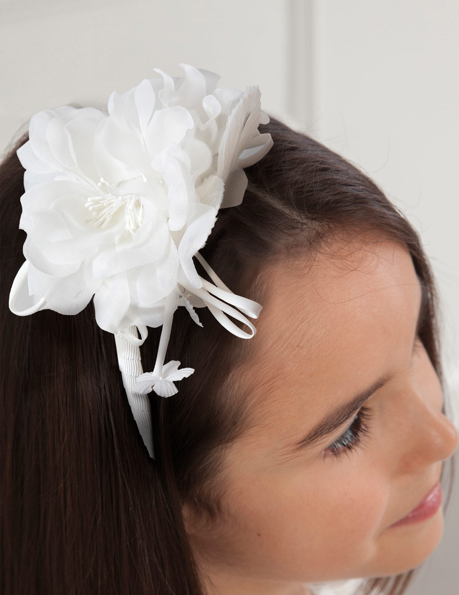 Abel & Lula Organza Flower Headband