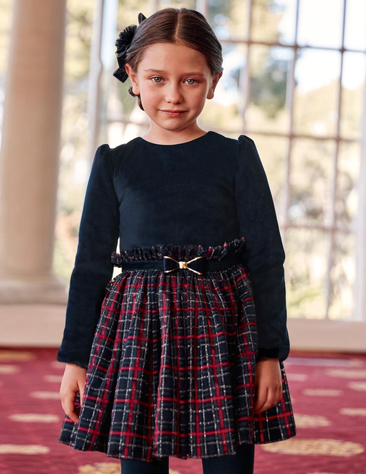 Abel & Lula Plaid Tulle Dress
