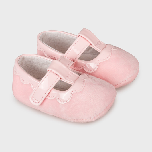Mayoral Baby Girl Patent/Velvet Shoes