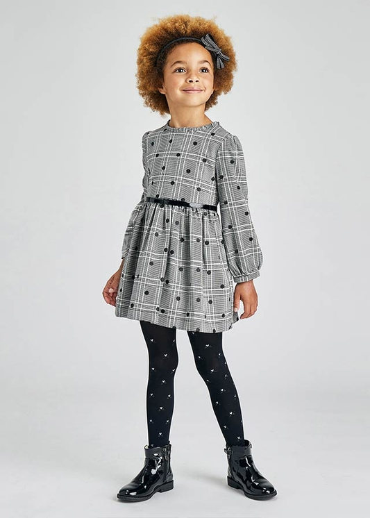 Mayoral Glitter P.Dot Dress