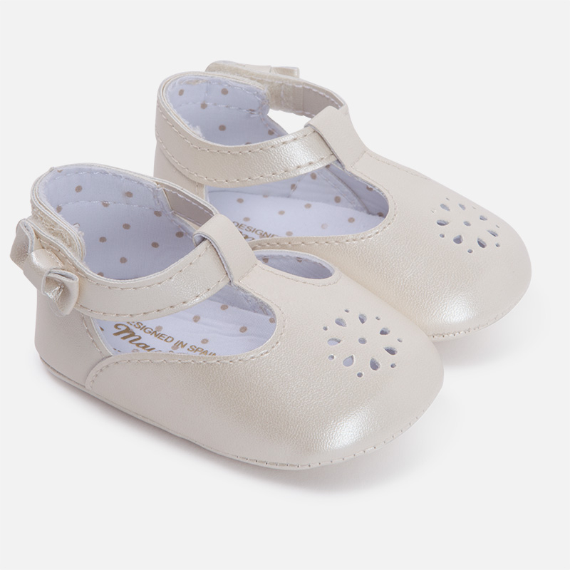 Mayoral Baby girl Mary jane shoes with openwork