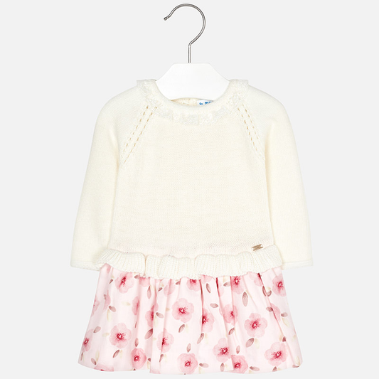 Mayoral Baby Girl Knit mix dress