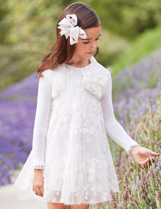 Abel & Lula Floral Tulle Dress