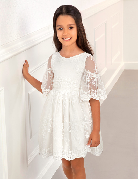 Abel & Lula Floral Tulle Dress