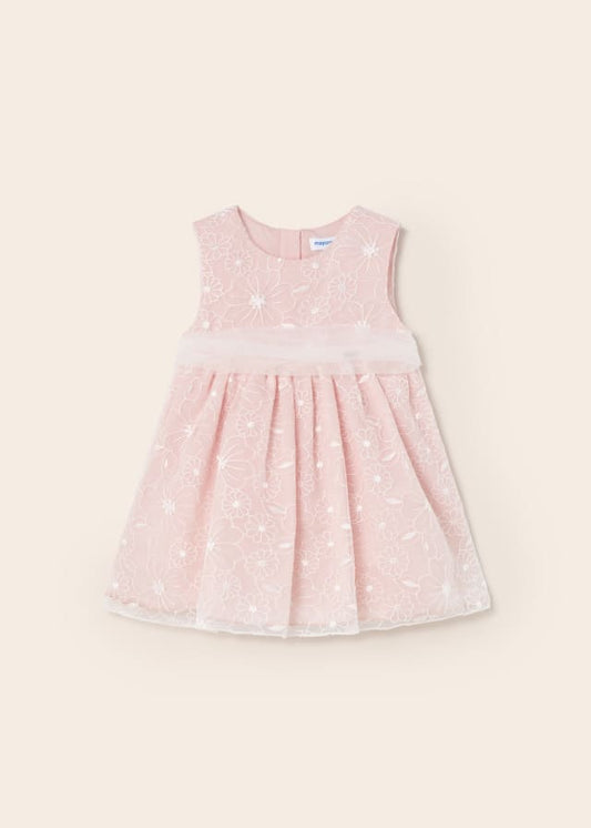 Mayoral Embroidered Organza Dress