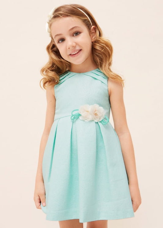 Mayoral Dress with Floral Applique
