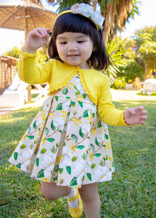 Mayoral Floral satin dress