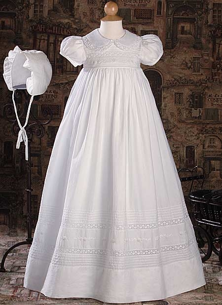 Baptism/Christening gown-32" GIRL'S COTTON GOWN