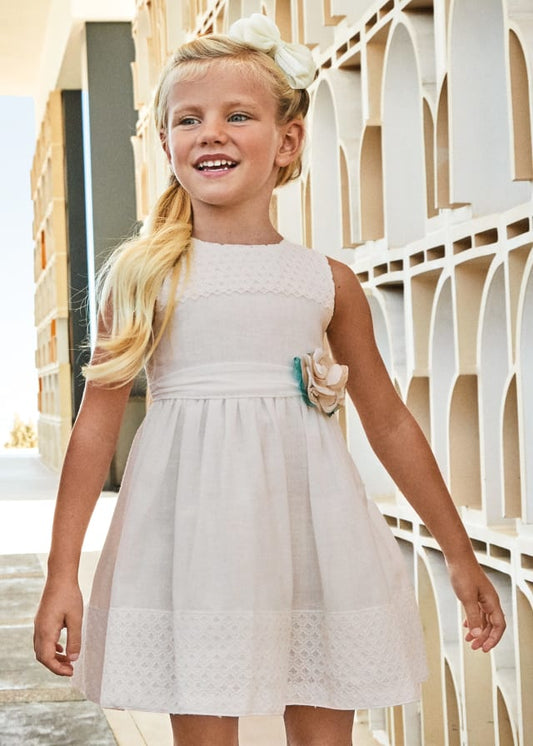 Mayoral Guipure combined dress