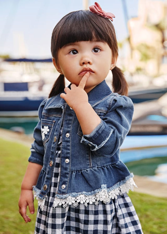 Mayoral Ruffled Jean Jacket