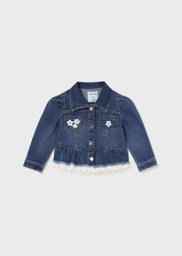 Mayoral Ruffled Jean Jacket