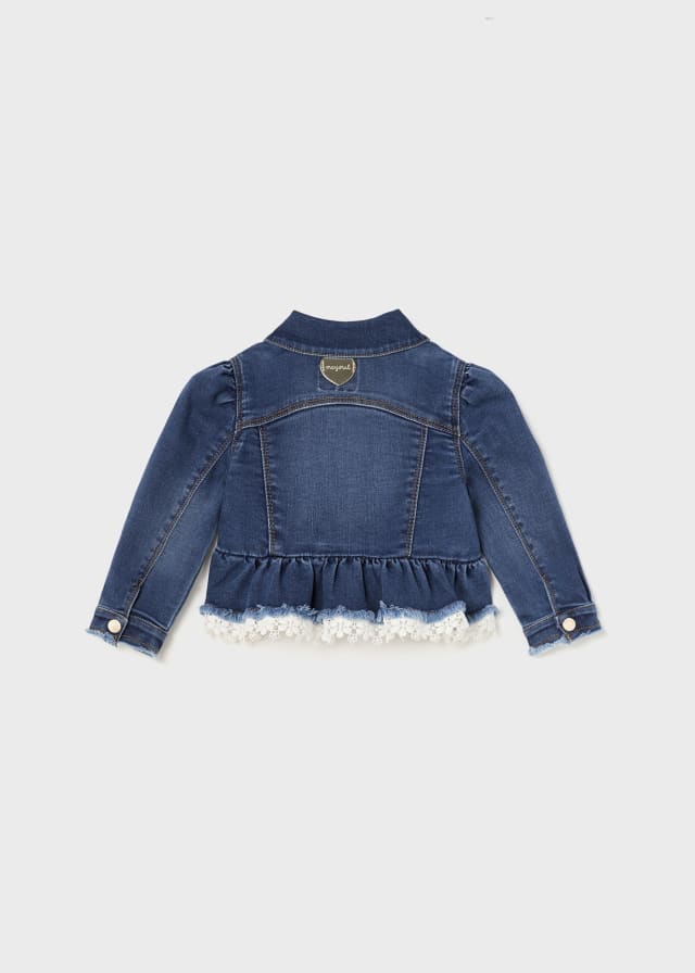 Mayoral Ruffled Jean Jacket