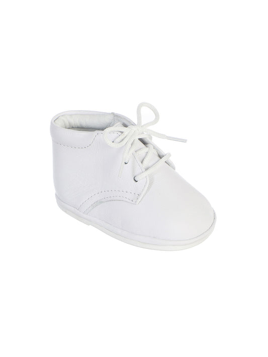 Baby Boy's Leather Hi-Top Baptism Shoes